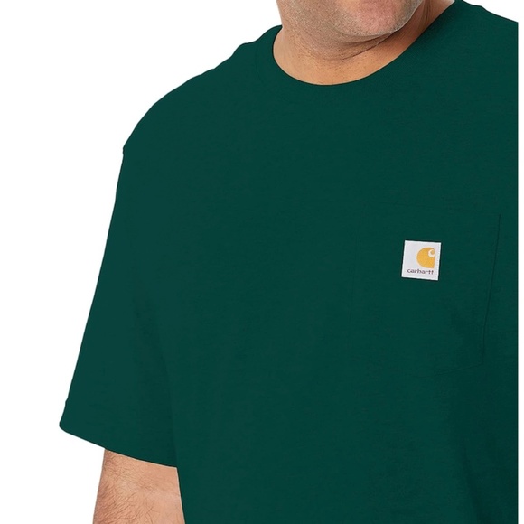 Carhartt Men's Loose Fit Heavyweight Short-Sleeve Pocket T-shirt (Big & Tall) - Picture 2 of 4
